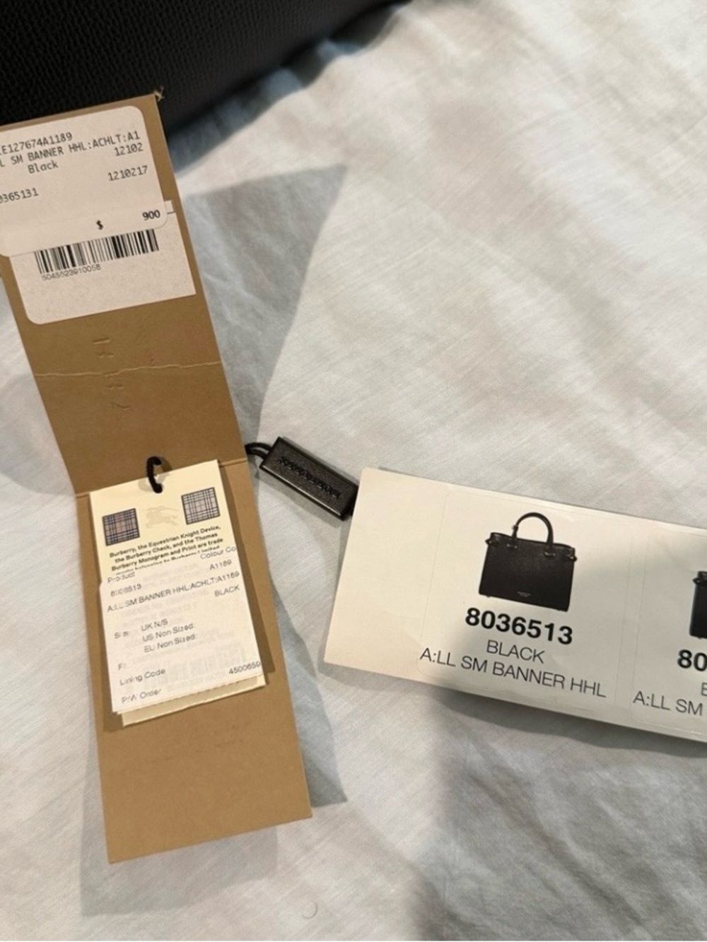 100% AUTHENTIC Burberry Derby Calfskin House Check Banner Tote Small, Like new! - Picture 5 of 15